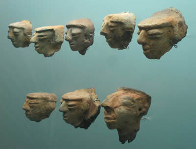 pottery heads